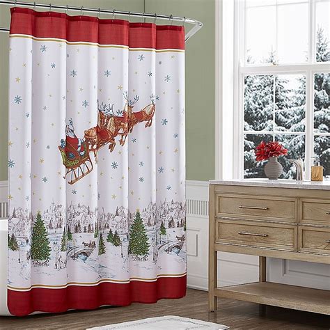 amazon shower curtains christmas|best rated christmas shower curtains.